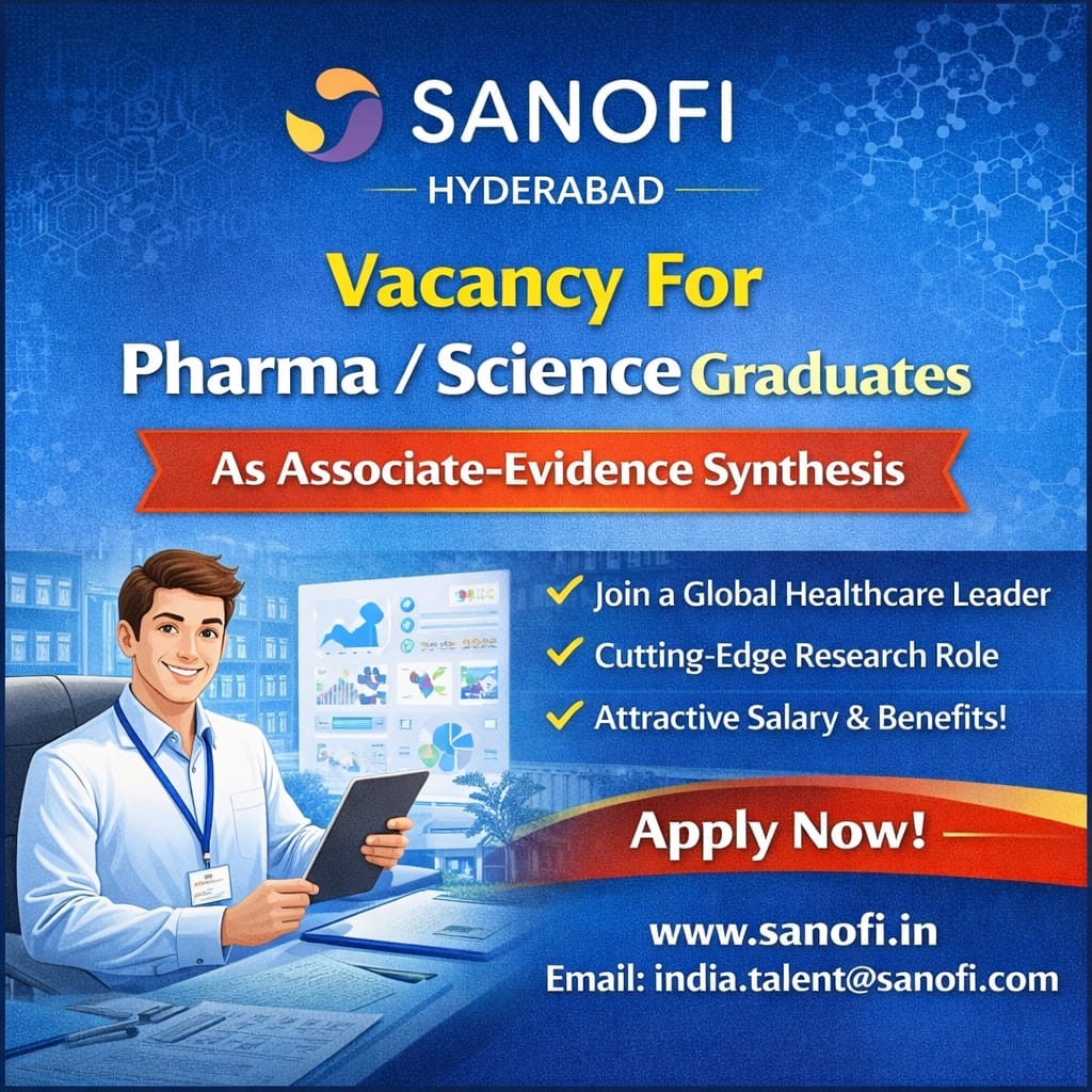 Vacancy for Bachelor’s in Science/ Pharmacy/ Biotech Graduates as Team Member- Launch Execution at Cipla ltd, lower Parel, Maharashtra