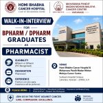 Walk-in-interview for BPharm/ DPharm Graduates as Pharmacist at Homi Bhabha Cancer Hospital & Mahamana Pandit Madan Mohan Malviya Cancer Centre, Varanasi