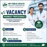 Vacancy for Pharmacy graduate and postgraduates at MP public health Services Corporation
