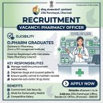 Vacancy for DPharm Graduates as Pharmacy Officer at Zilla Panchayat, Dharwad