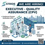 Vacancy for Executive-Quality Assurance (CPV) at Stride ltd, Bangalore
