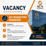 Vacancy for BPharm/ MPharm/ MBA Graduates as API Marketing Manager at Sun Pharma Ltd, Mumbai