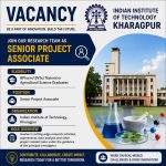 Vacancy for BPharm/ BVSc/ Natural or Agricultural Science Graduates as Senior Project Associate at Indian Institute of Technology, Kharagpur