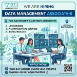 Vacancy for Bachelor’s/ Master’s in Life Science/ Pharmaceutical Science/ Biotech Graduates as Data Management Associate-II at Teva Pharma ltd, Bangalore